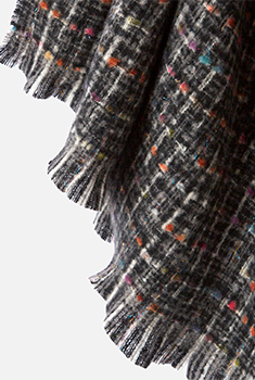 Sjaal met tweed-effect