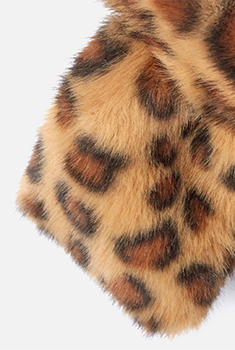 Sjaal van imitatiebont met dierenprint