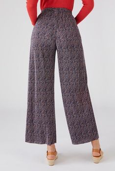 Pantalon 7/8ème Maille fluide plissé permanent