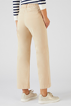 Pantalon 7/8ème popeline coton stretch