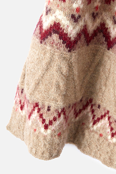 Thermolactyl sjaal van gechineerd jacquard breisel