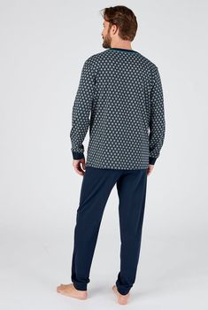 Pyjama in zuiver kamkatoen met fantasieprint