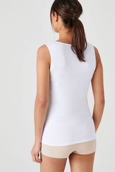 Top zonder mouwen Klassiek tricot Thermolactyl