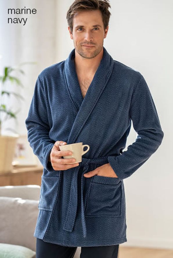 Robe De Chambre Polaire Pyjamas Peignoirs Damart Belgique