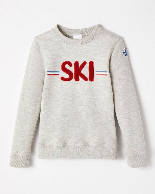Kindersweater SKI in geruwd molton, Thermolactyl®