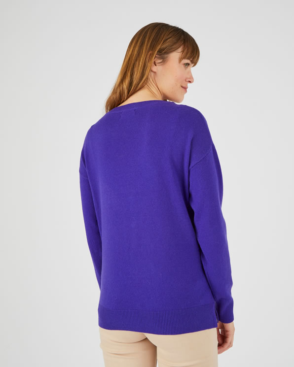 Pull pur cachemire Col rond