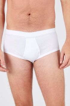 Lot de 3 slips ouverts devant pur coton peigné