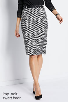 Damart Belgique - Jupe, jupe brod?�e, jupe droite. - Jupes