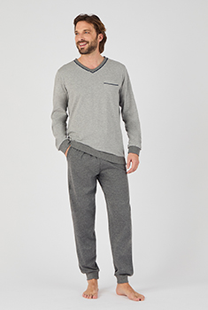 3-delige pyjama short en broek.