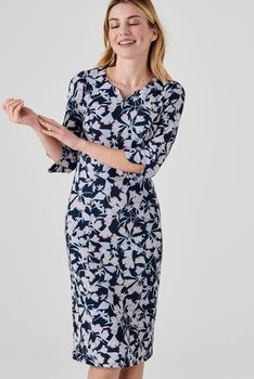 Robe maille imprimée stretch