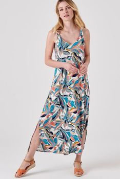 Robe longue maille stretch