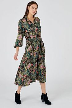 Robe chemise crêpe pure viscose Lenzing™ EcoVero™