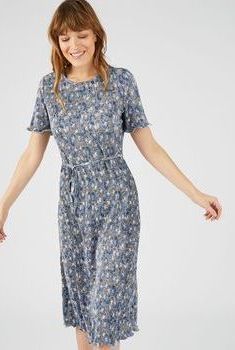 Robe plissée permanent