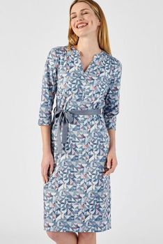 Robe maille chaude stretch imprimé graphique recyclée