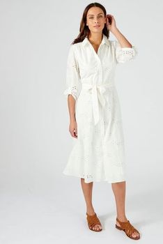 Robe broderie anglaise pur coton