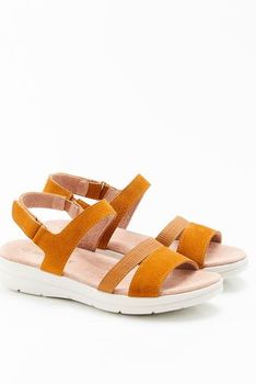 Sandales multibrides croûte de cuir vachette
