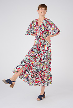 Robe fluide imprimé faïence Climatyl®