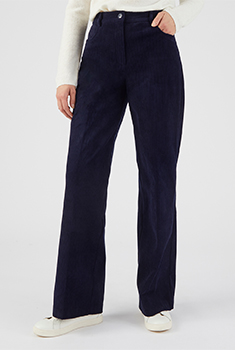 Pull-on broek in ribfluweel