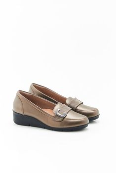 Mocassin met sleehak, Amortyl®, gerecycleerd materiaal