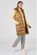 Lange bodywarmer gevoerd in Thermolactyl, gerecycleerde vezels*