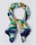Carré pure soie motif floral
