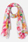 Foulard sjaal voile tropische bloemen.