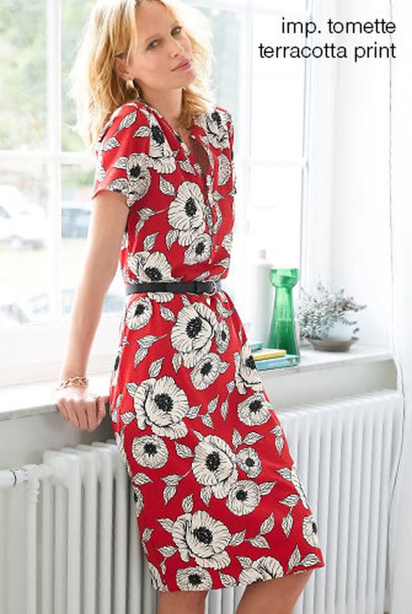 Jurk Korte Mouwen Jurken Damart Belgie