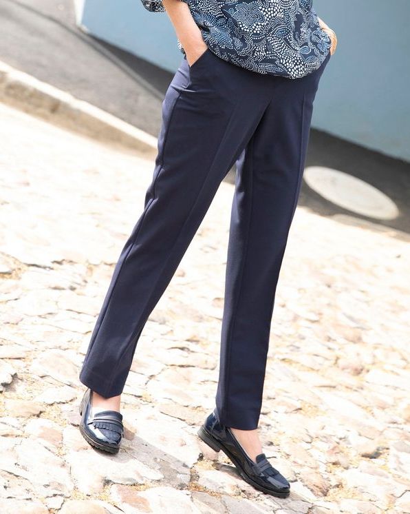 Pull-on broek in stretchstof - Broeken - Damart België