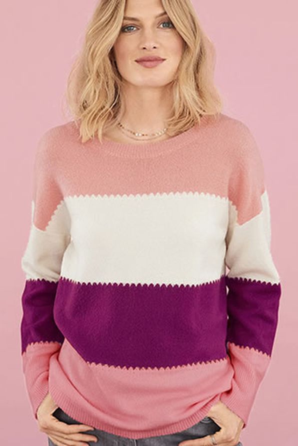 Un pull rayé Sale