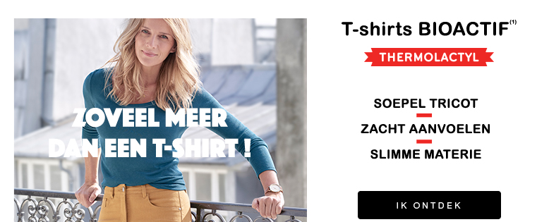 THERMOLACTYL - T-shirts BIOACTIF : soepel tricot, zacht aanvoelen, slimme materie - Ik ontdek