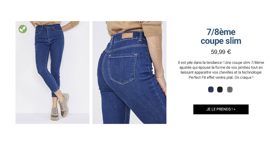 7/8ème coupe slim / 59,99 €