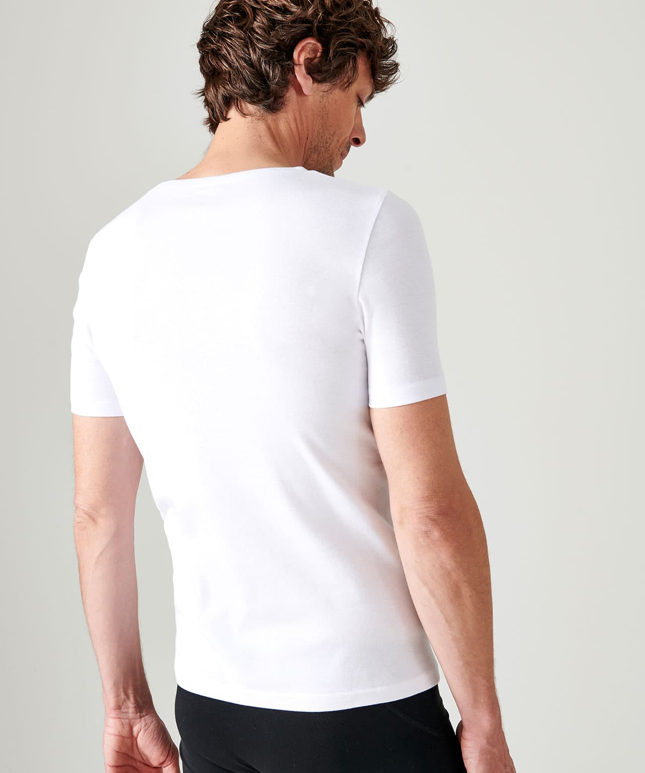 Lot de 2 T-shirts col rond, manches courtes