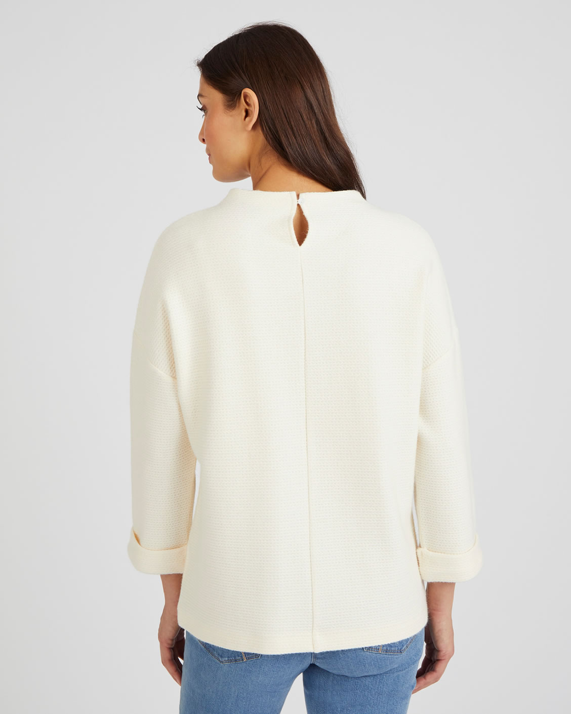 T-shirt en maille chaude jacquard