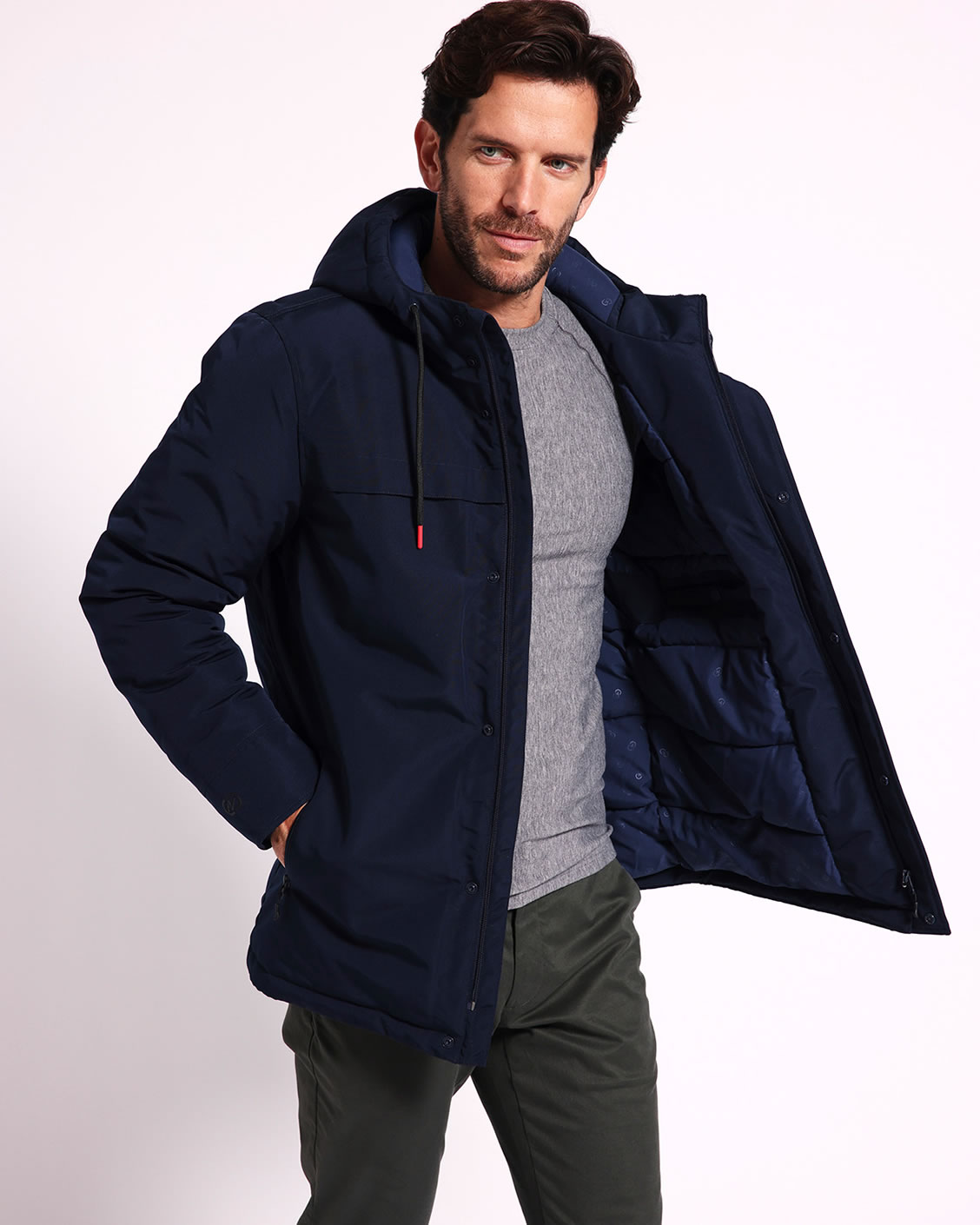 Waterafstotende parka met capuchon voor heren Thermolactyl
