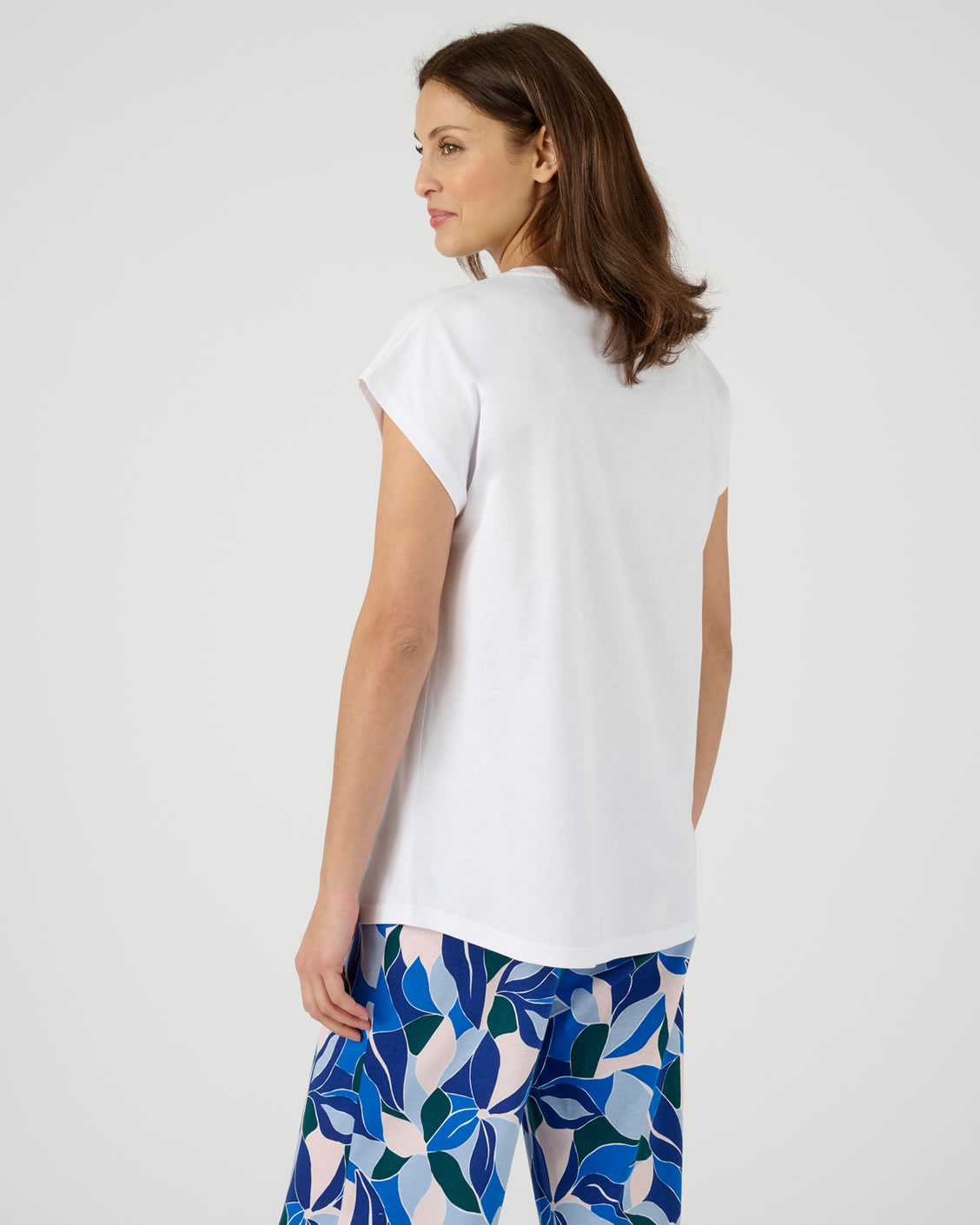 Pyjamashirt in zuiver kamkatoen