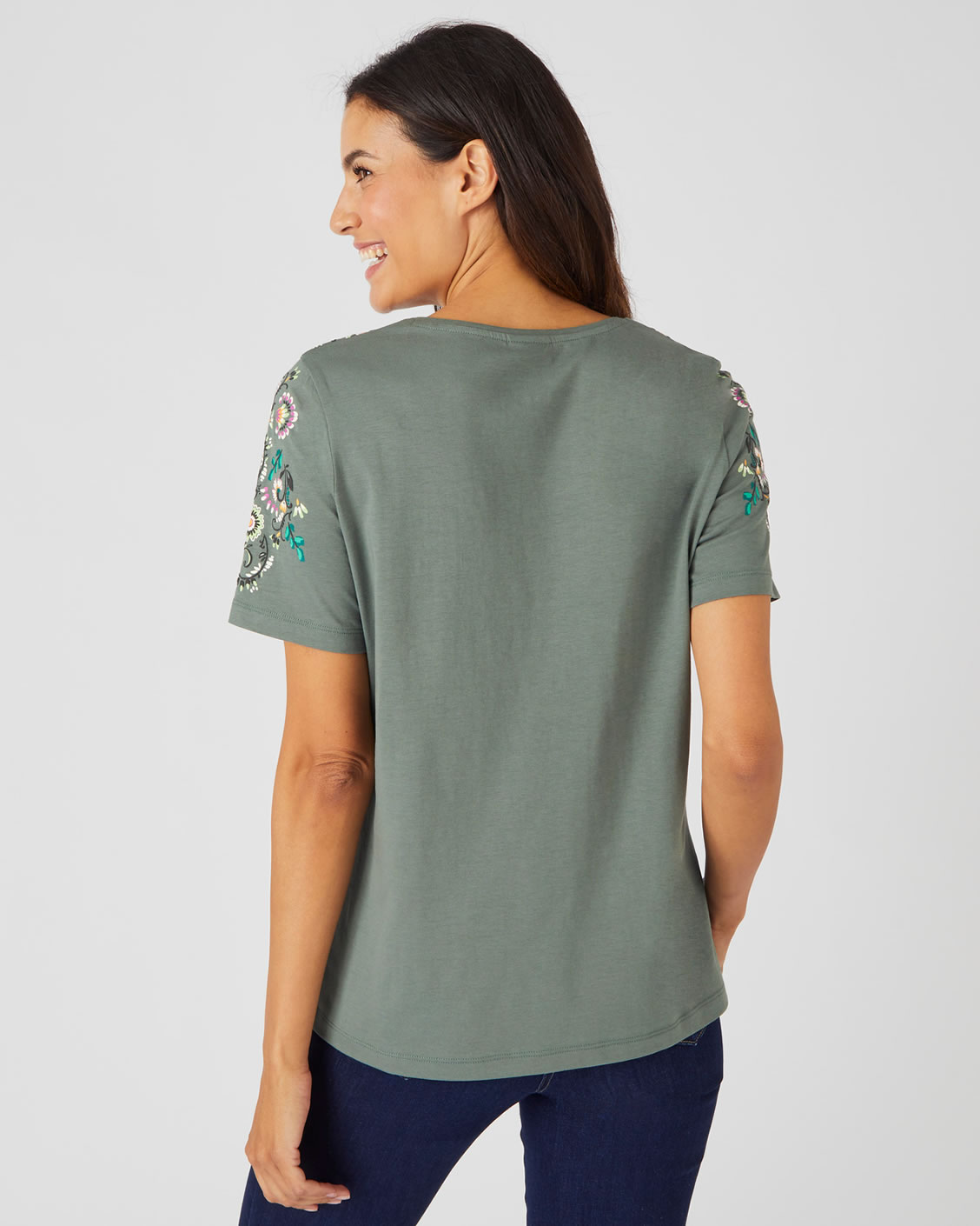 T-shirt impression reliefée pur coton