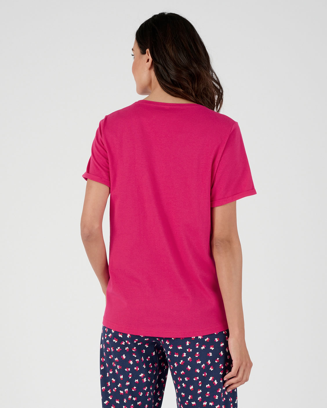 Pyjamashirt van zuiver gekamd katoen