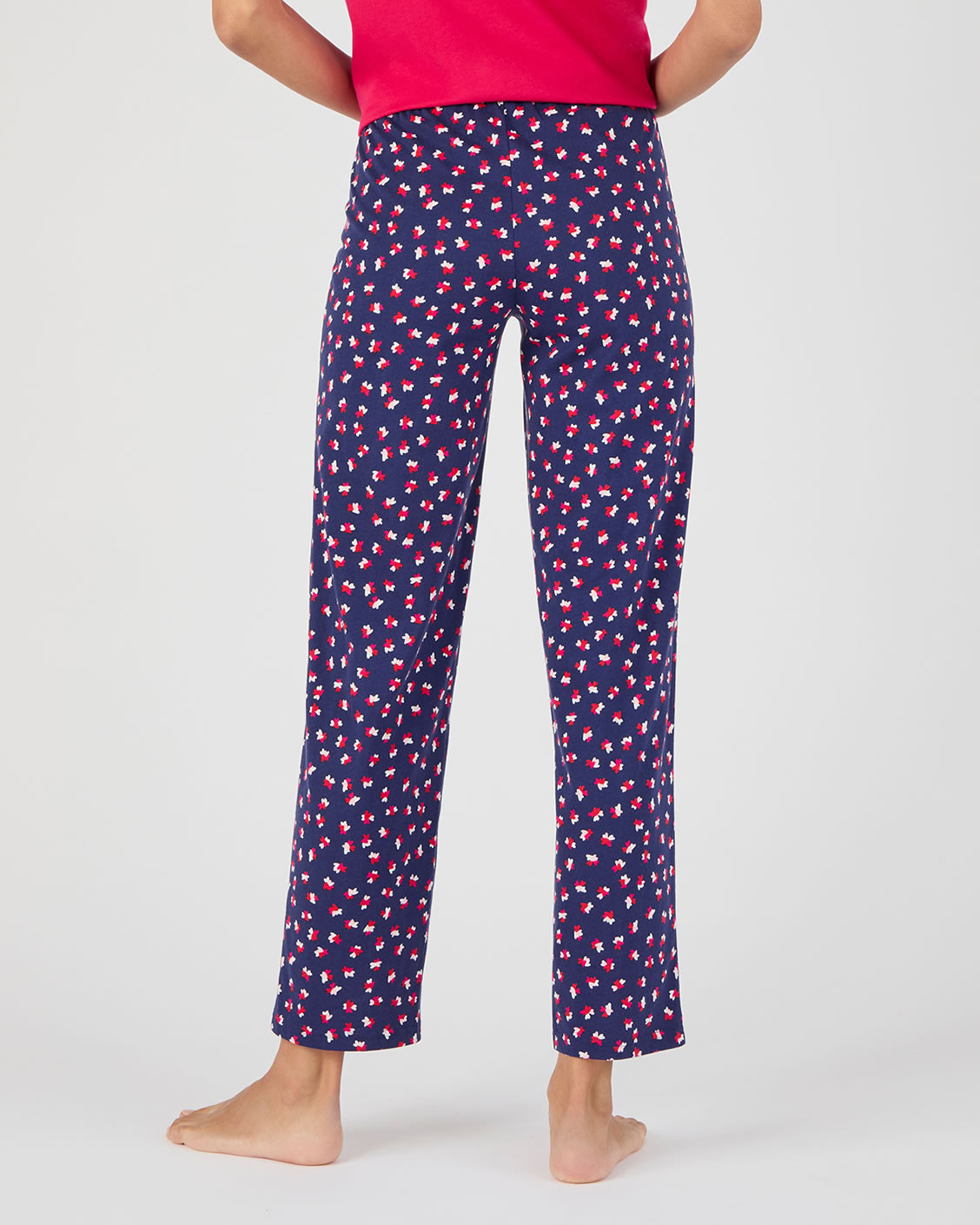 Pyjamabroek van zuiver gekamd katoen