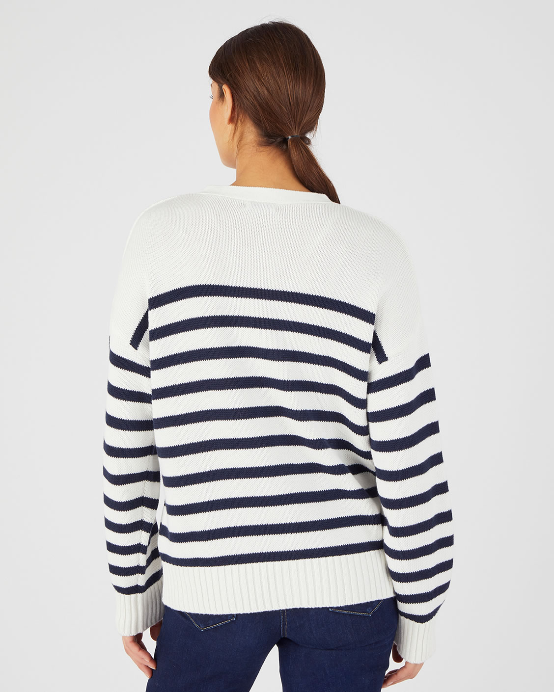 Vest, effen of met marinièrestreep