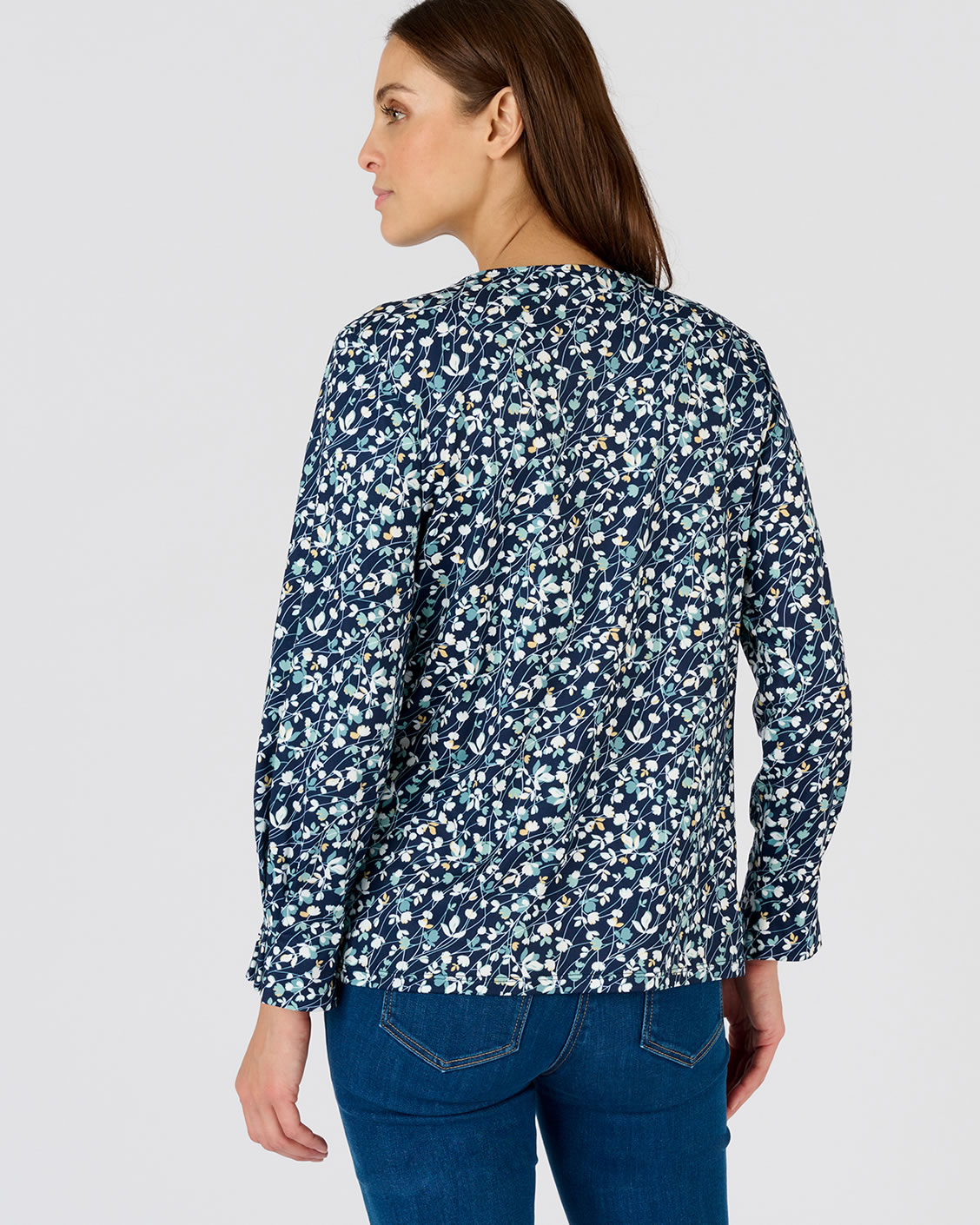 T-shirt maille chaude fleurie