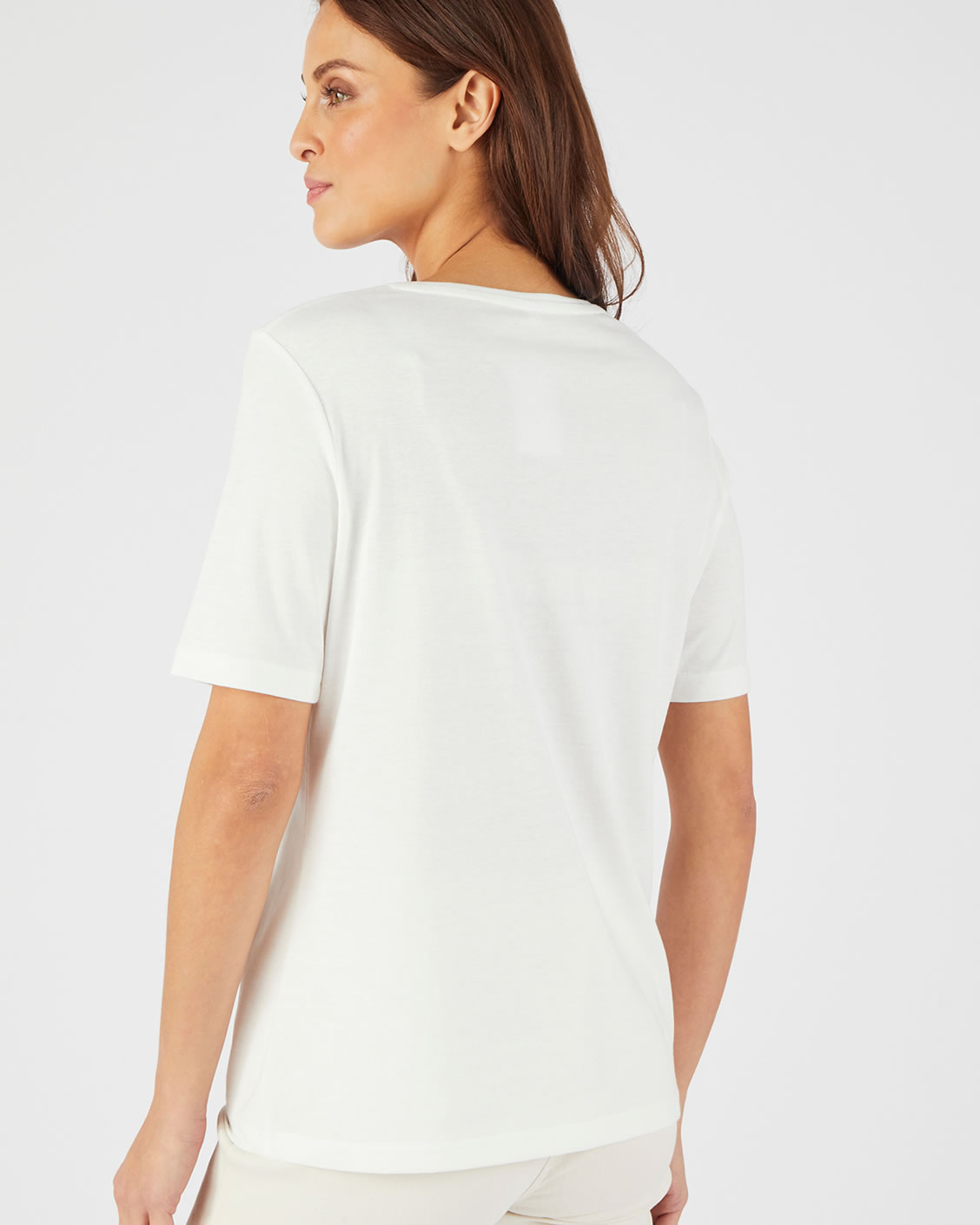 T-shirt motif ton sur ton pailleté