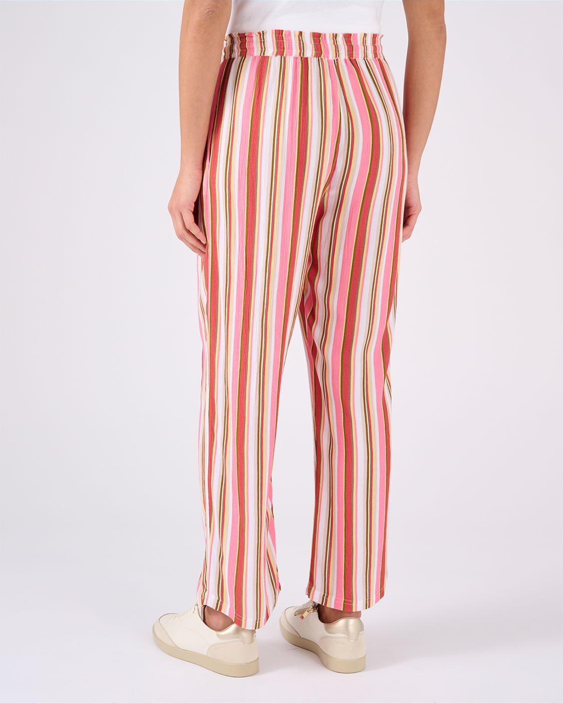 7/8e broek van crêpestof zuivere viscose  vezels