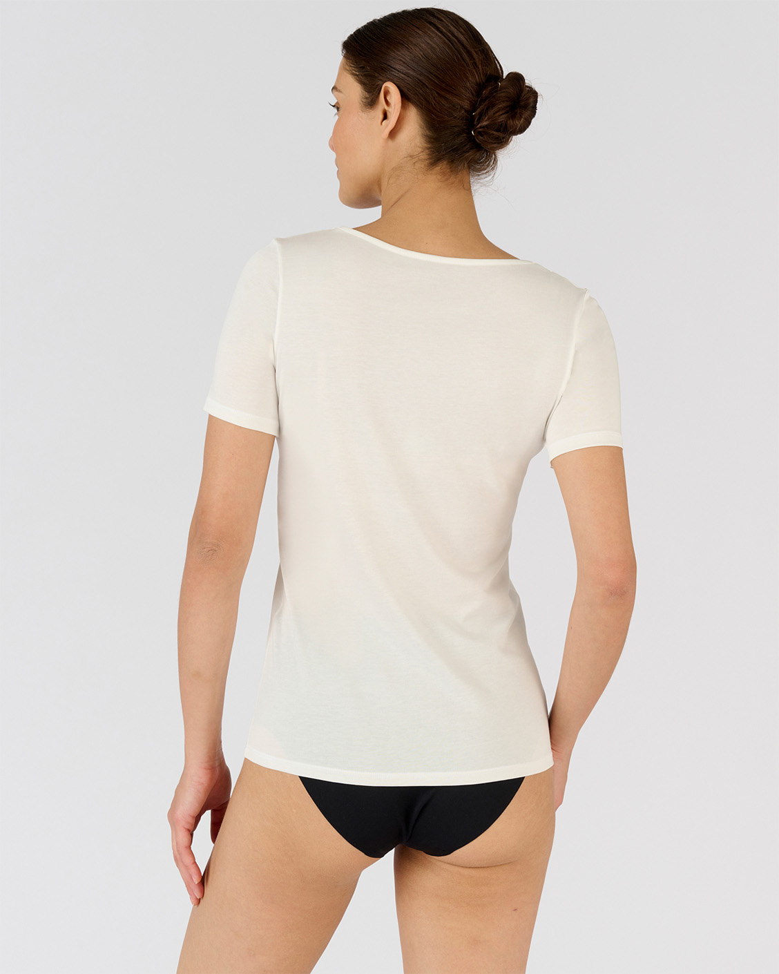 Climatyl T-shirt met kanten kraag