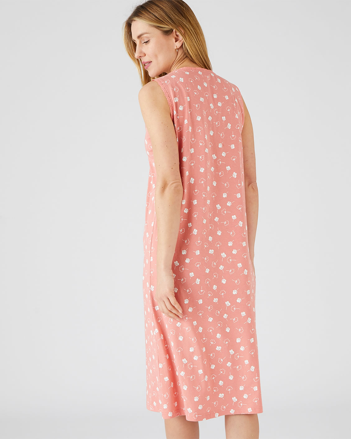 Lot de 2 chemises de nuit pur coton peigné