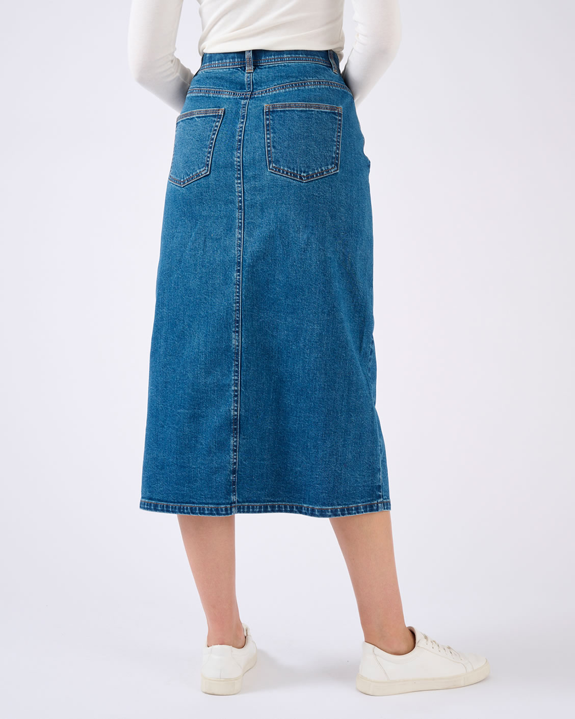 Jupe longue en jean