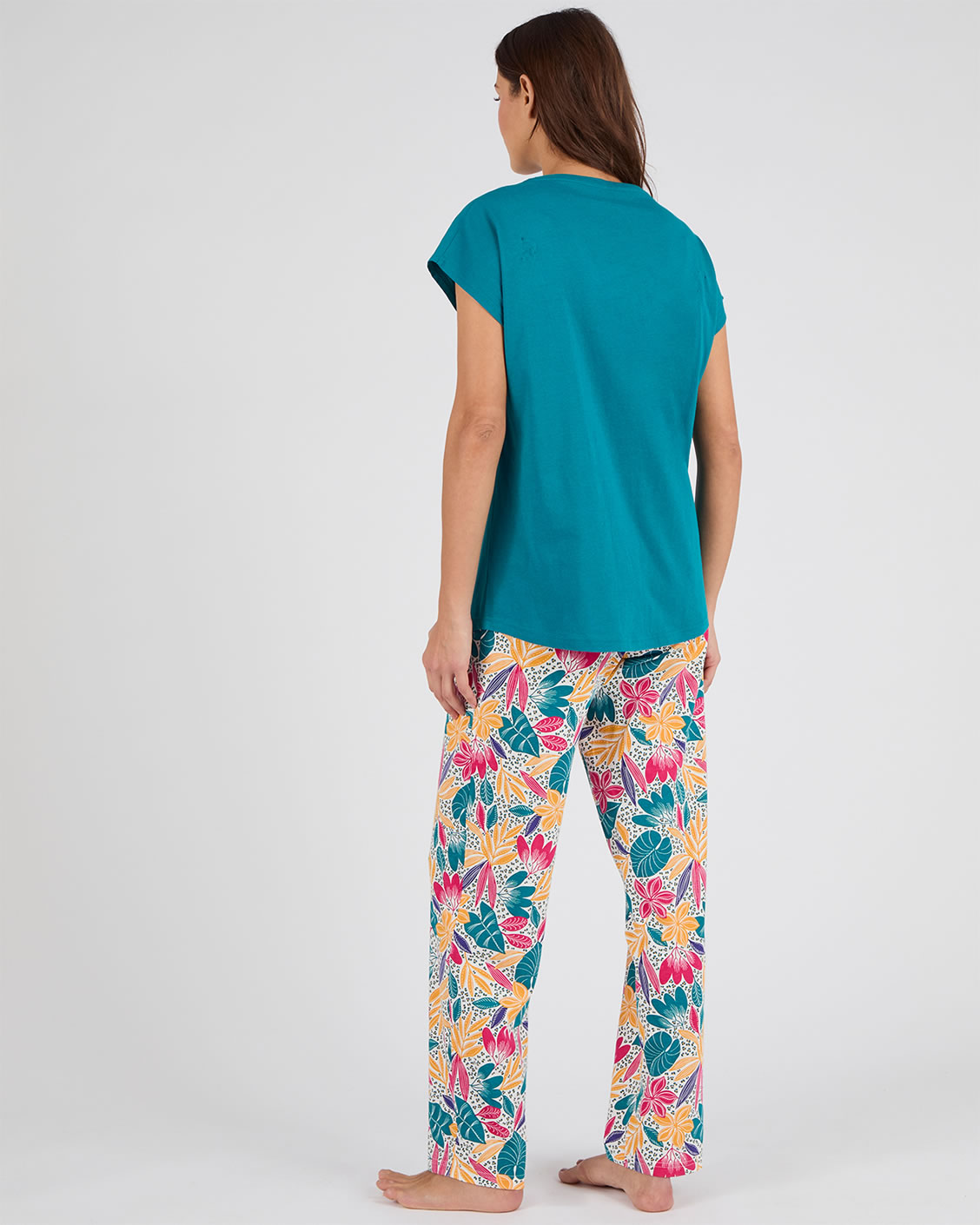 Pantalon de pyjama en maille jersey pur coton