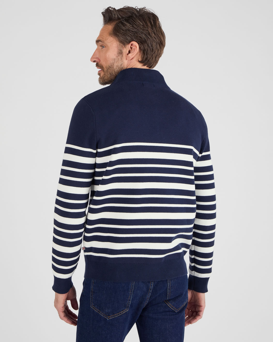 Pull col montant zippé