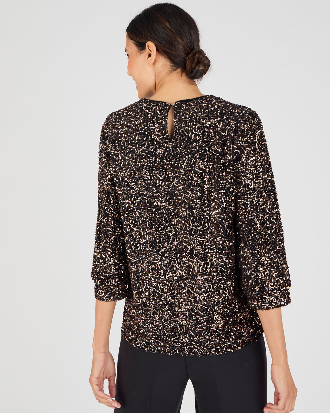 Blouse met pailletten