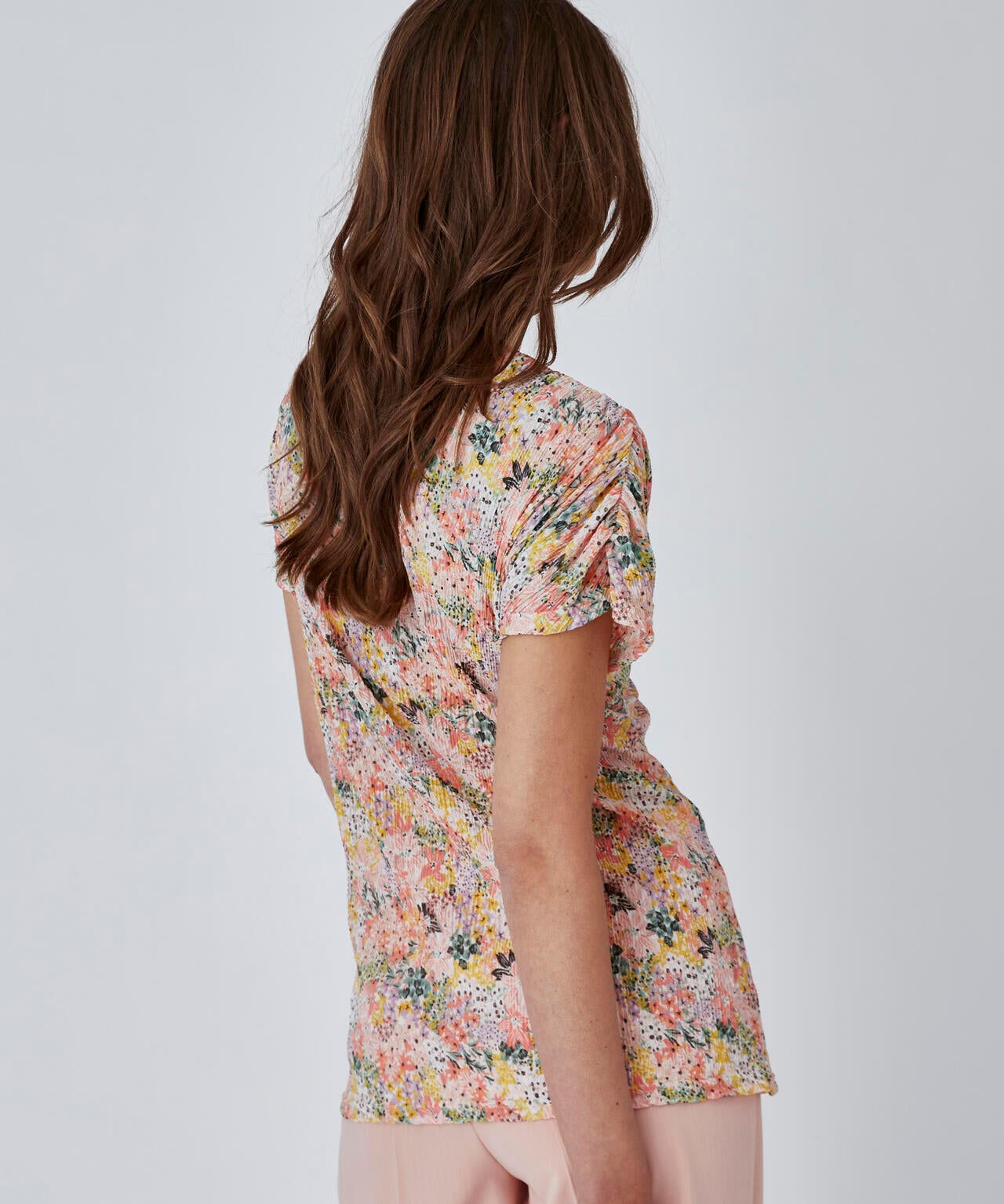 Gebloemd T-shirt