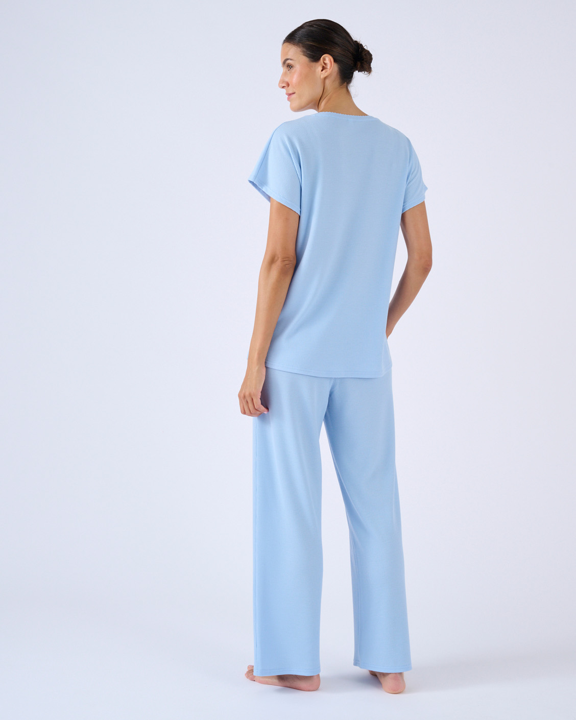 Pyjama 7/8 wafeltricot